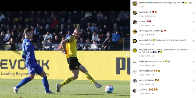 Auch beim Sieg im Nachwuchs-Revierderby steuerte Bradley Fink am letzten Sonntag wieder ein Tor bei. Bradley Fink