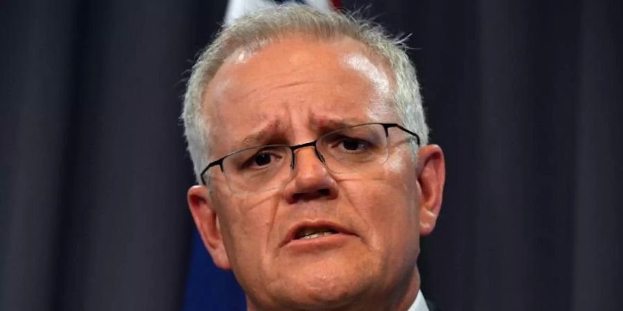 Premier Scott Morrison erklärte, den Ausstoss von Treibhausgasen bis 2050 auf null reduzieren zu wollen. Foto: Mick Tsikas/AAP/dpa