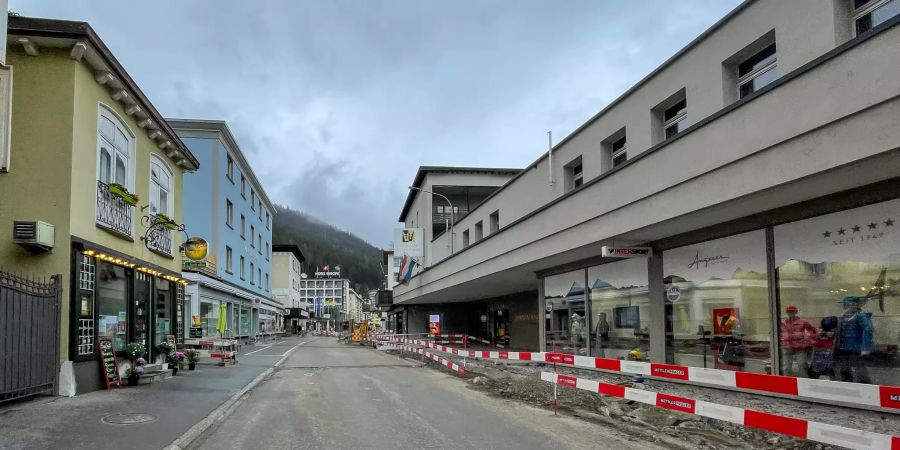 Stadtzentrum Davos.