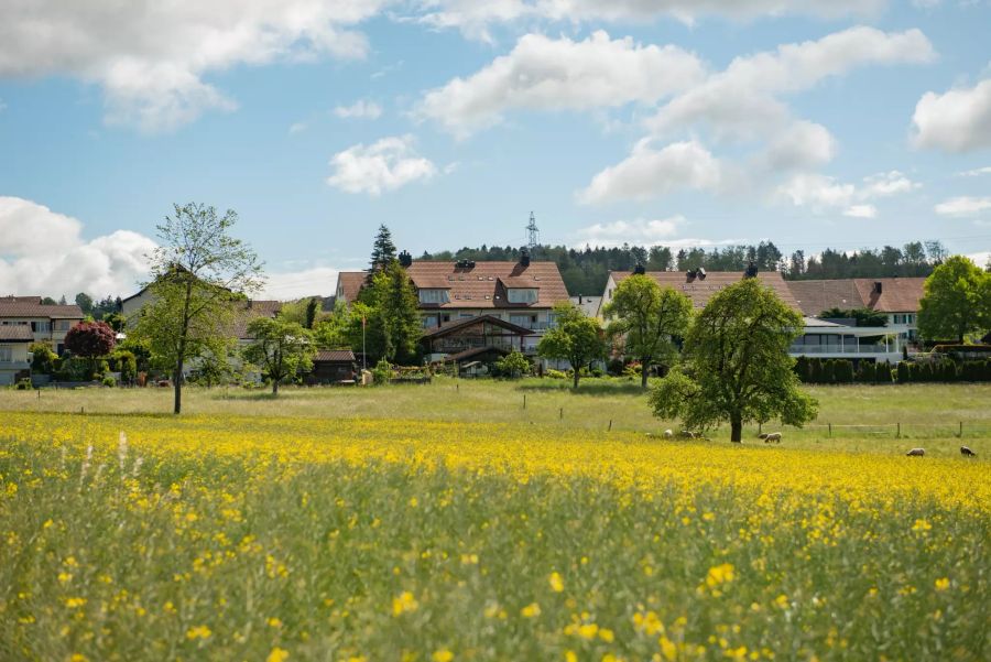 Blick auf die Gemeinde Arni im Kanton Aargau.