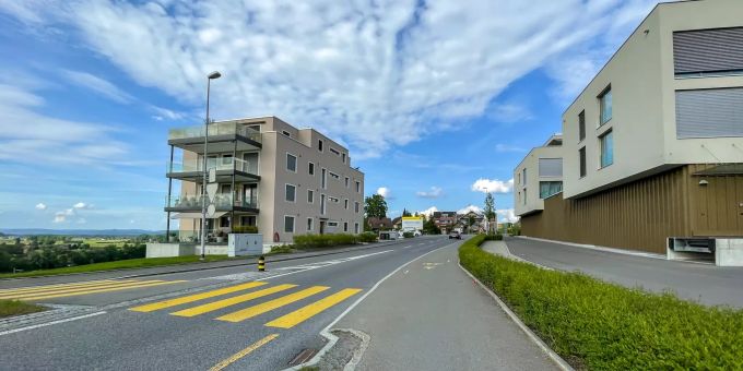 Die Hauptstrasse von Honau. Die Hauptstrasse von Honau.