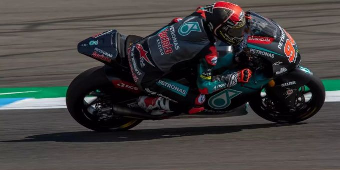 Jonas Folger beim Motos-Training in Assen. Jonas Folger
