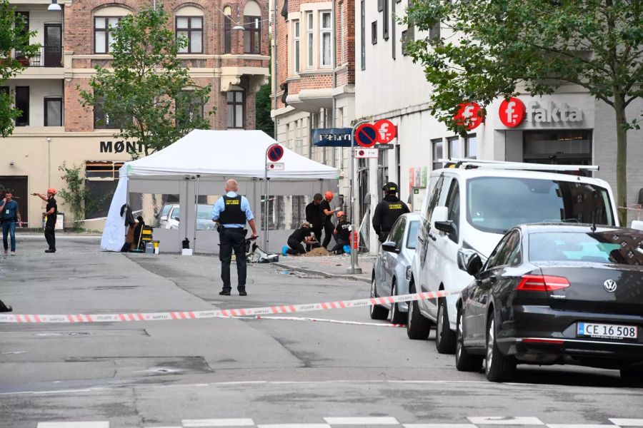 Polizeiwache in Kopenhagen