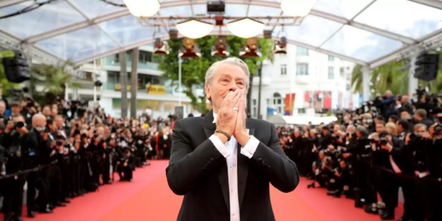 Alain Delon auf den Filmfestspielen in Cannes im Mai 2019