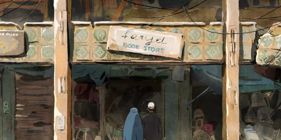 Der Animationsfilm «Hirondelles de Kaboul» erzählt eine Liebesgeschichte in den Kriegswirren von Kabul. Der Film wird am «Fantoche»-Festival erstmals in der Schweiz gezeigt.