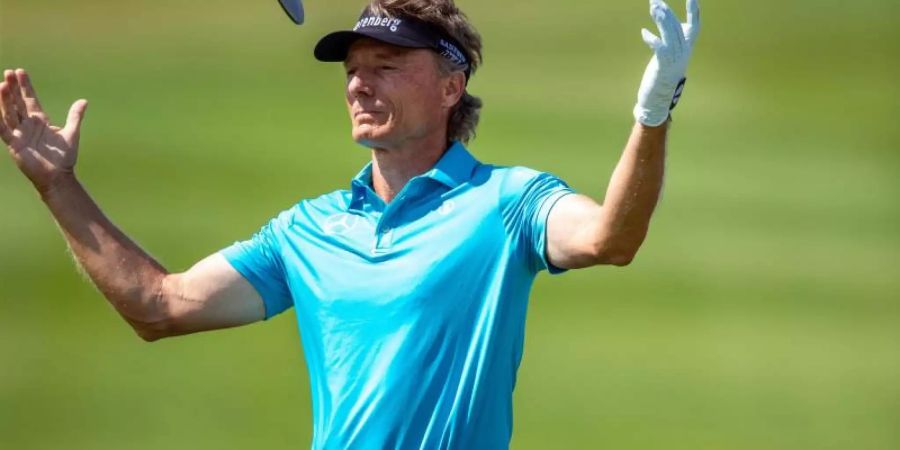 Auch im vierten Versuch verpasste Bernhard Langer den ersten Sieg auf Gut Vorbeck bei Schwerin. Foto: Jens Büttner
