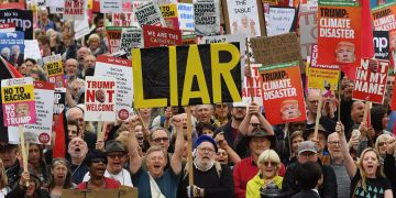 Anti Trump proteste london