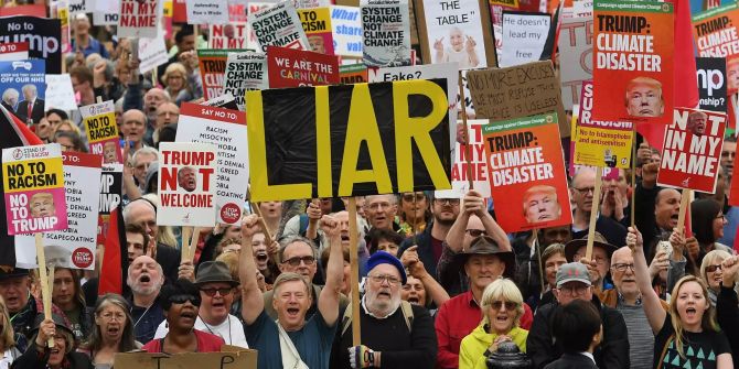 Anti Trump proteste london