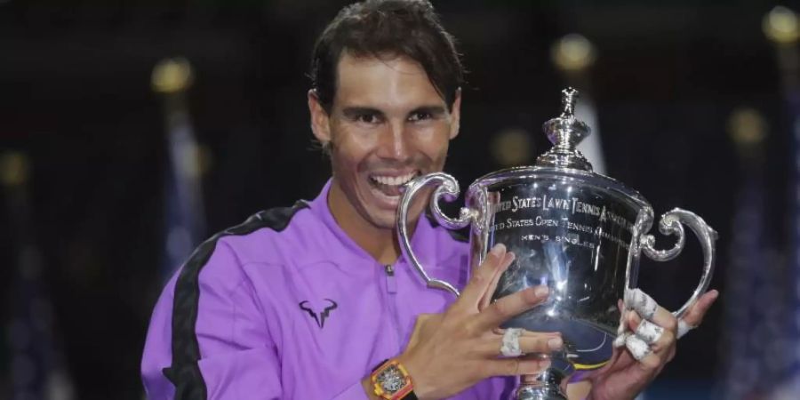 Rafael Nadal gewann zum vierten Mal die US Open. Foto: Adam Hunger/FR110666 AP