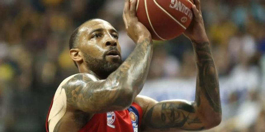 Die Bayern-Basketballer um Derrick Williams wollen am Sonntag erneut deutscher Meister werden. Foto: Andreas Gora