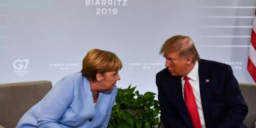 Trump und Merkel beim G7-Gipfel in Biarritz