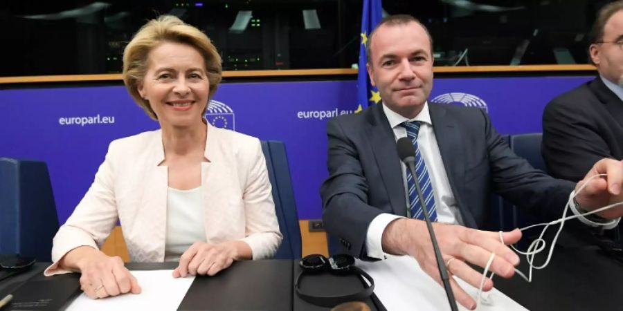Von der Leyen und EVP-Fraktionschef Weber
