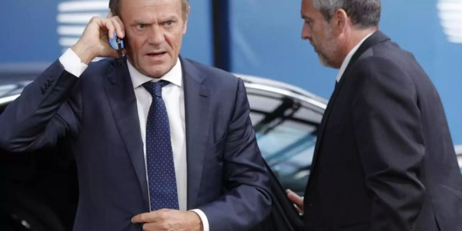 Strippenzieher: Donald Tusk, Präsident des Europäischen Rates, hatte Bewegung in den Streit um die höchsten EU-Ämter gebracht. Foto: Geoffroy Van Der Hasselt/AFP Pool