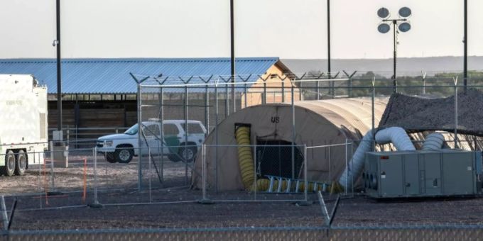Auffanglager für Migranten in den USA. (Symbolbild) Grenze USA