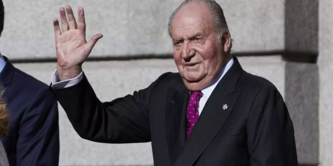 Juan Carlos auf einer Veranstaltung zum 40. Jubiläum der spanischen Verfassung. juan carlos