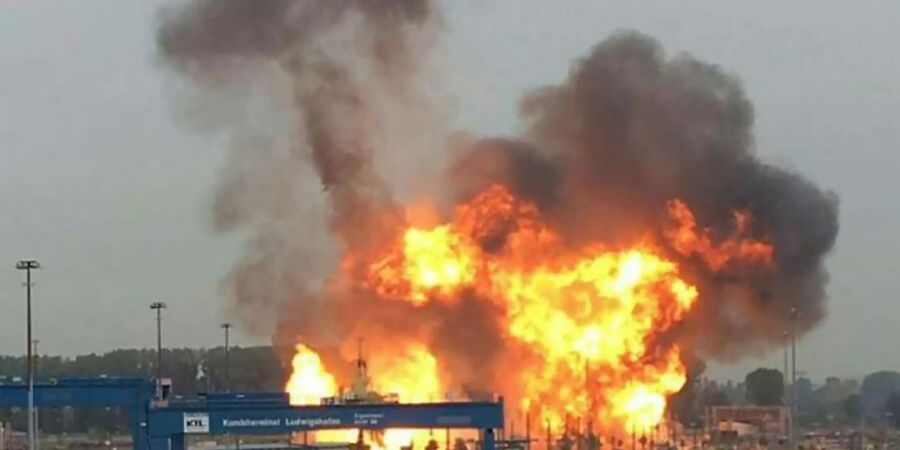 Brand auf dem BASF-Gelände in Ludwigshafen