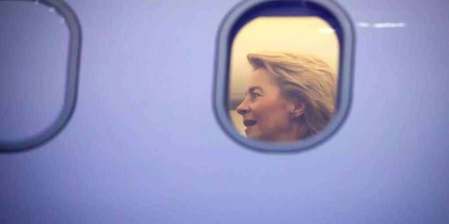 Von der Leyen in Airbus der Bundeswehr