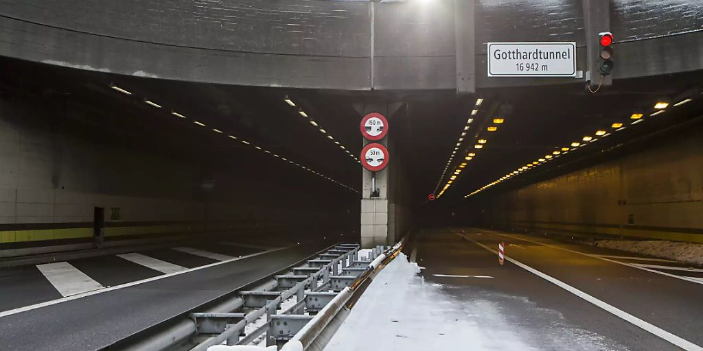 Gotthard: Strassentunnel mehrere Nächte gesperrt