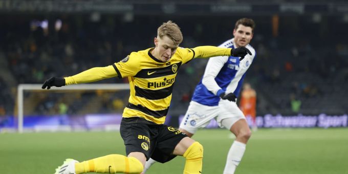 YBs Lewin Blum während des Spiel gegen GC Mitte Januar. YB