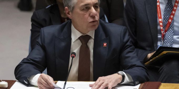 Aussenminister Ignazio Cassis bei der Sitzung des Uno-Scherheitsrats. Aussenminister Ignazio Cassis bei der Sitzung des Uno-Scherheitsrats.