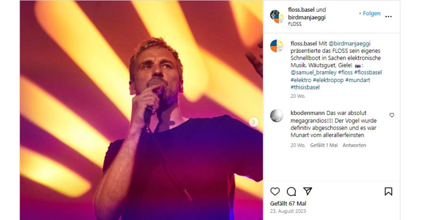 Birdmannjaeggi Auftritt