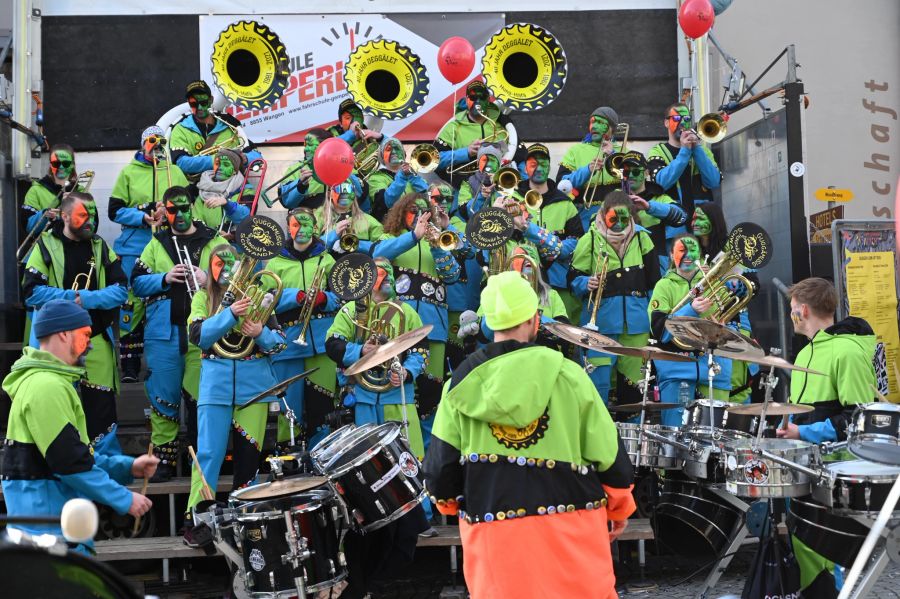 Die Guggenmusik sorgte für ausgelassene Stimmung.