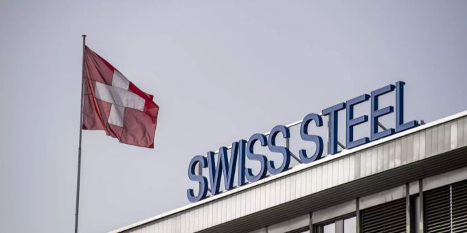 Das Logo von Swiss Steel. swiss steel