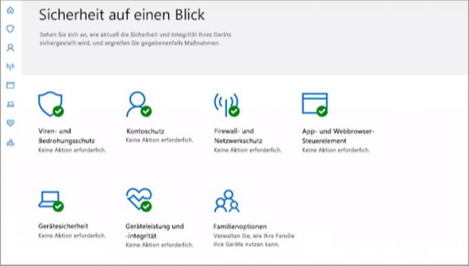 Mit dem Windows Defender können diverse Sicherheitsaspekte in Windows 10 kontrolliert werden. Windows Defender
