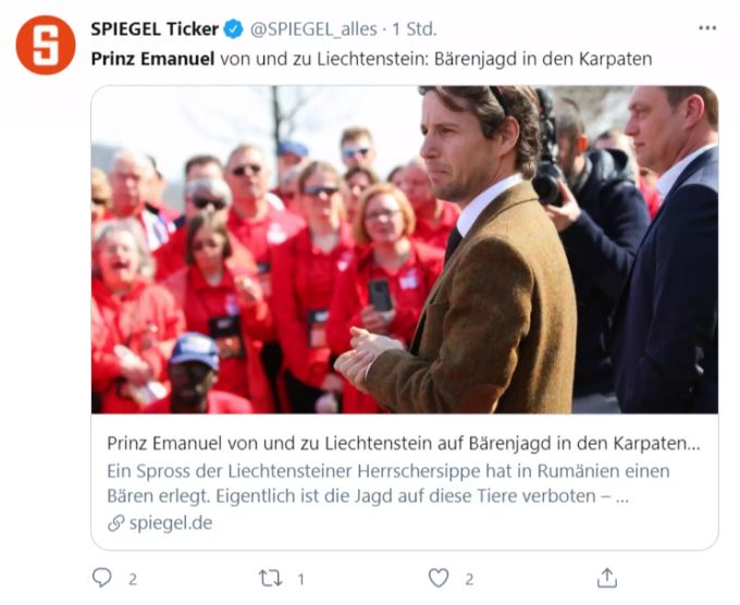 Prinz Emanuel wird kritisiert. emanuel