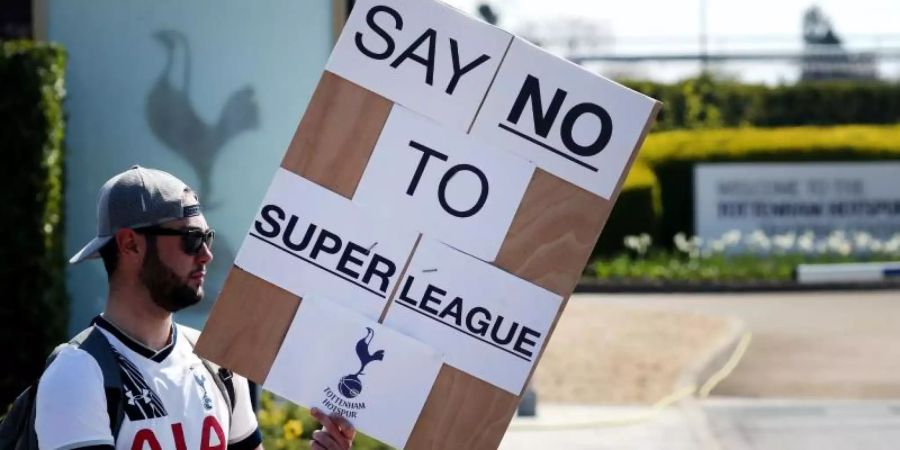 Nach heftiger Kritik ist das Projekt Super League vorerst gescheitert - ohne die englischen «Big Six» ging es nicht. Foto: Jonathan Brady/PA Wire/dpa