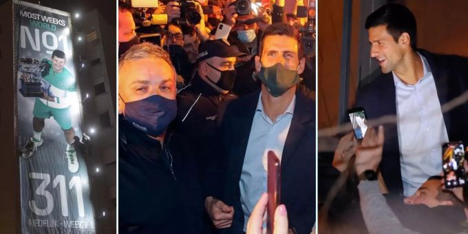 In Serbien - Hier lässt sich Djokovic für Federer-Rekord feiern!