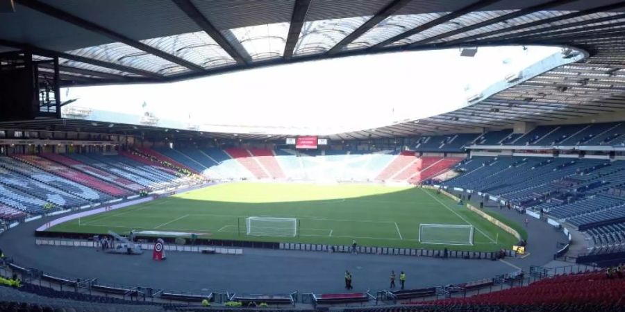 Die schottische Regierung hat zugestimmt im Hampden Park in Glasgow bis zu 25 Prozent der Kapazität zu nutzen. Foto: picture alliance / dpa