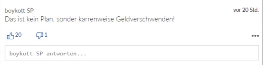 Dieser User hält den Plan für reine Geldverschwendung.