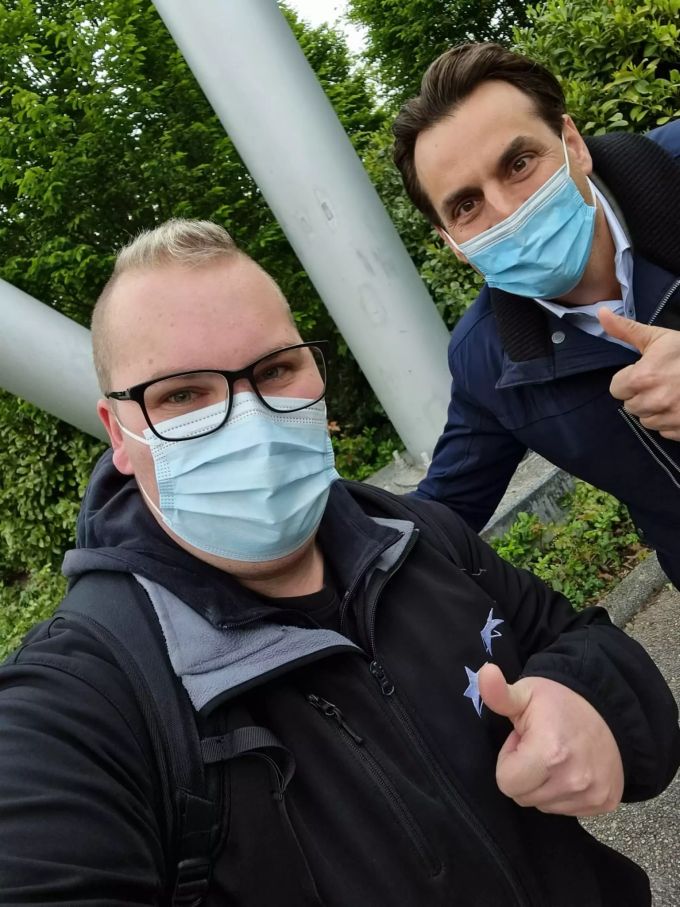 Yannick Brunner (21) freut sich über den Besuch im Europa Park. Europapark