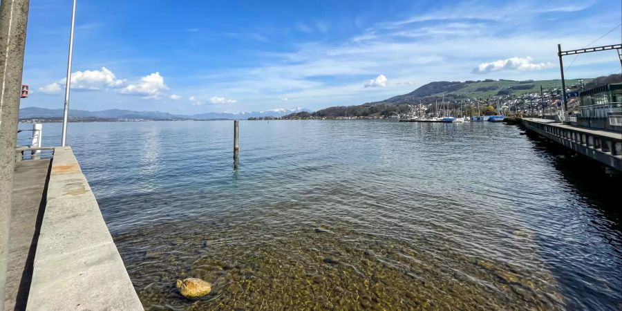 Der Zürichsee bei Richterswil.