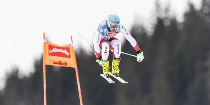 Stefan Rogentin ist im ersten Abfahrtstraining in Saalbach der beste Schweizer. saalbach