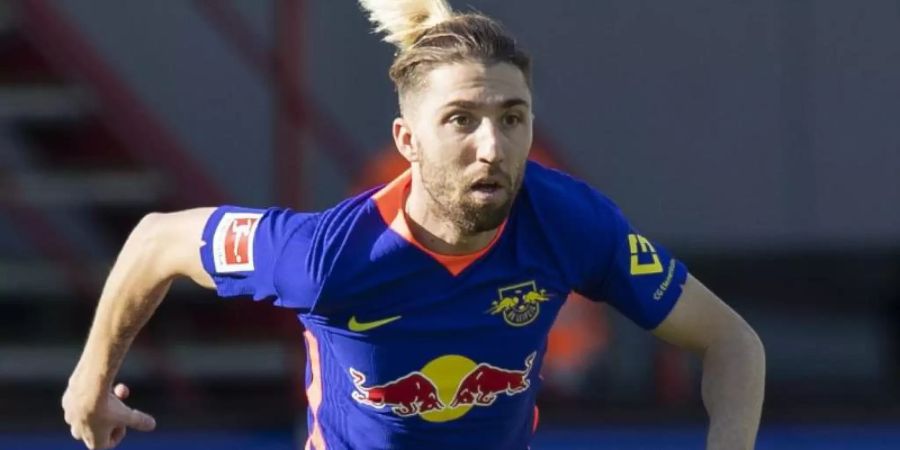 Kevin Kampl für RB Leipzig am Ball. Foto: Tom Weller/dpa