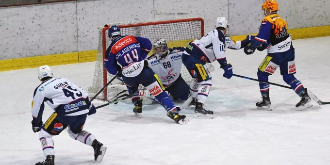 Captain Roman Schlagenhauf (44) war an allen drei Toren der GCK Lions beteiligt. GCK Lions