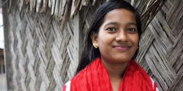 Junges Mädchen aus Bangladesch