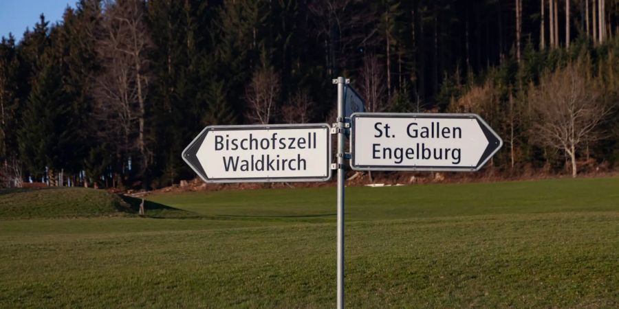 Verzweigung Bischofszell/Waldkirch und St. Gallen Engelburg.