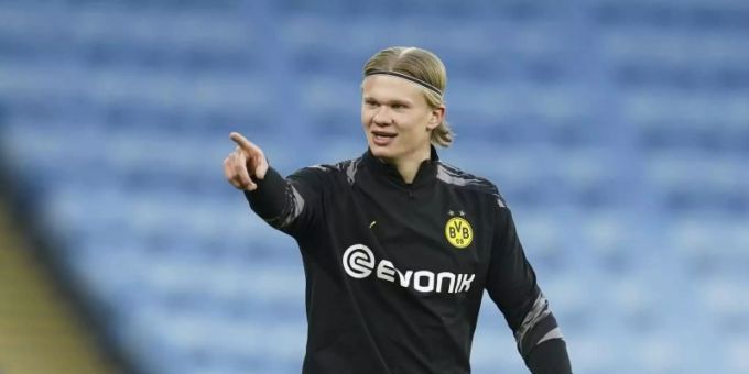 Soll nach den Wünschen von Borussia Dortmund beim BVB bleiben: Erling Haaland. Foto: Dave Thompson/AP/dpa Soll nach den Wünschen von Borussia Dortmund beim BVB bleiben: Erling Haaland. Foto: Dave Thompson/AP/dpa