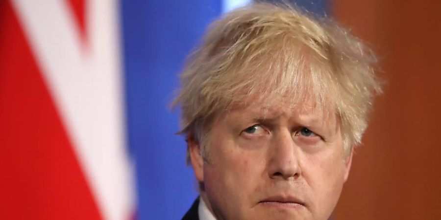 Boris Johnson bei einer Pressekonferenz in der Downing Street über die Corona-Pandemie. Foto: Dan Kitwood/PA Wire/dpa