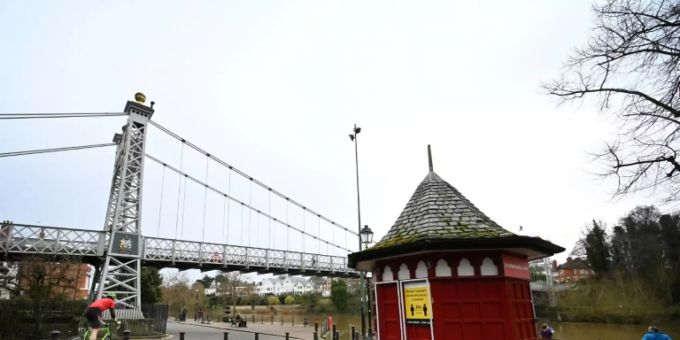 Leere Strassen im Corona-Lockdown in England. Corona