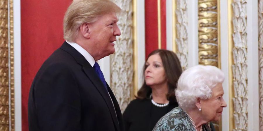 US-Präsident Donald Trump mit der Queen.