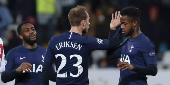 Jubelnde Tottenham-Spieler gab es zuletzt selten zu sehen. José Mourinho Tottenham Hotspur
