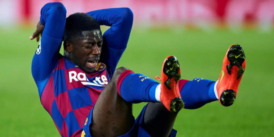 Ousmane Dembélé beim Champions Legaue Spiel zwischen dem FC Barcelona und Slavia Prag in Barcelona 2019.