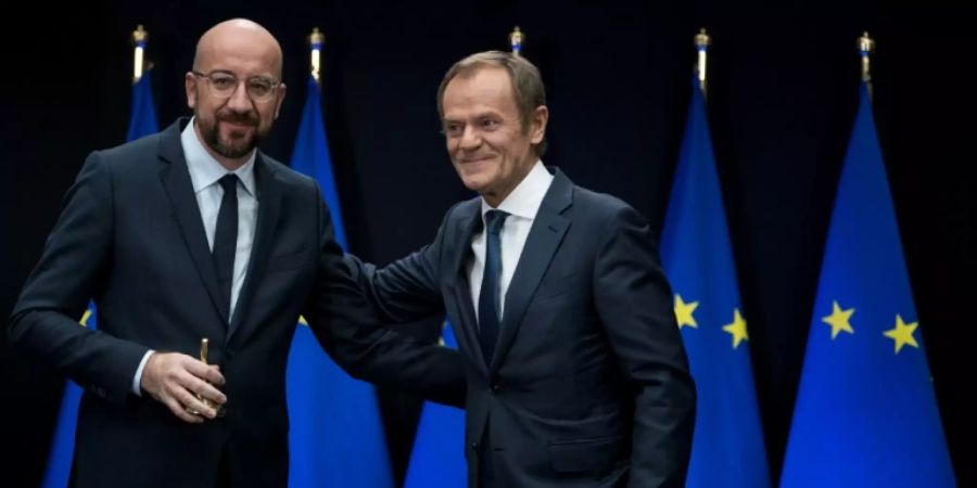 Neuer EU-Ratspräsident Michel und Vorgänger Tusk