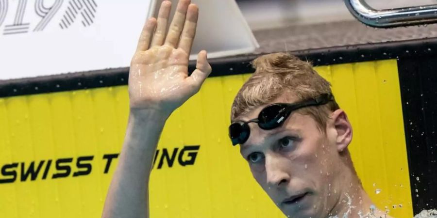 Freut sich auf die deutschen Kurzbahn-Meisterschaften der Schwimmer: Florian Wellbrock. Foto: Bernd Thissen/dpa