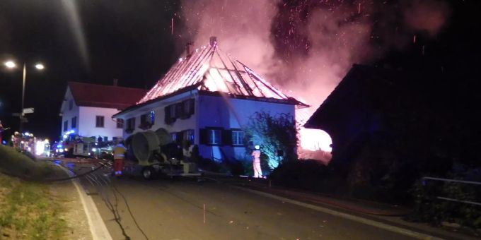 Brand in Niederneunforn Brand in Niederneunforn
