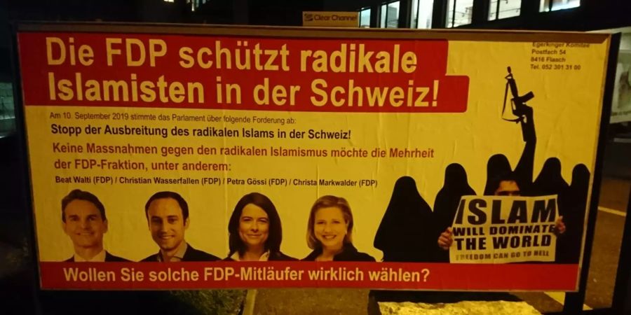 Anti FDP Wahlplakat Islam